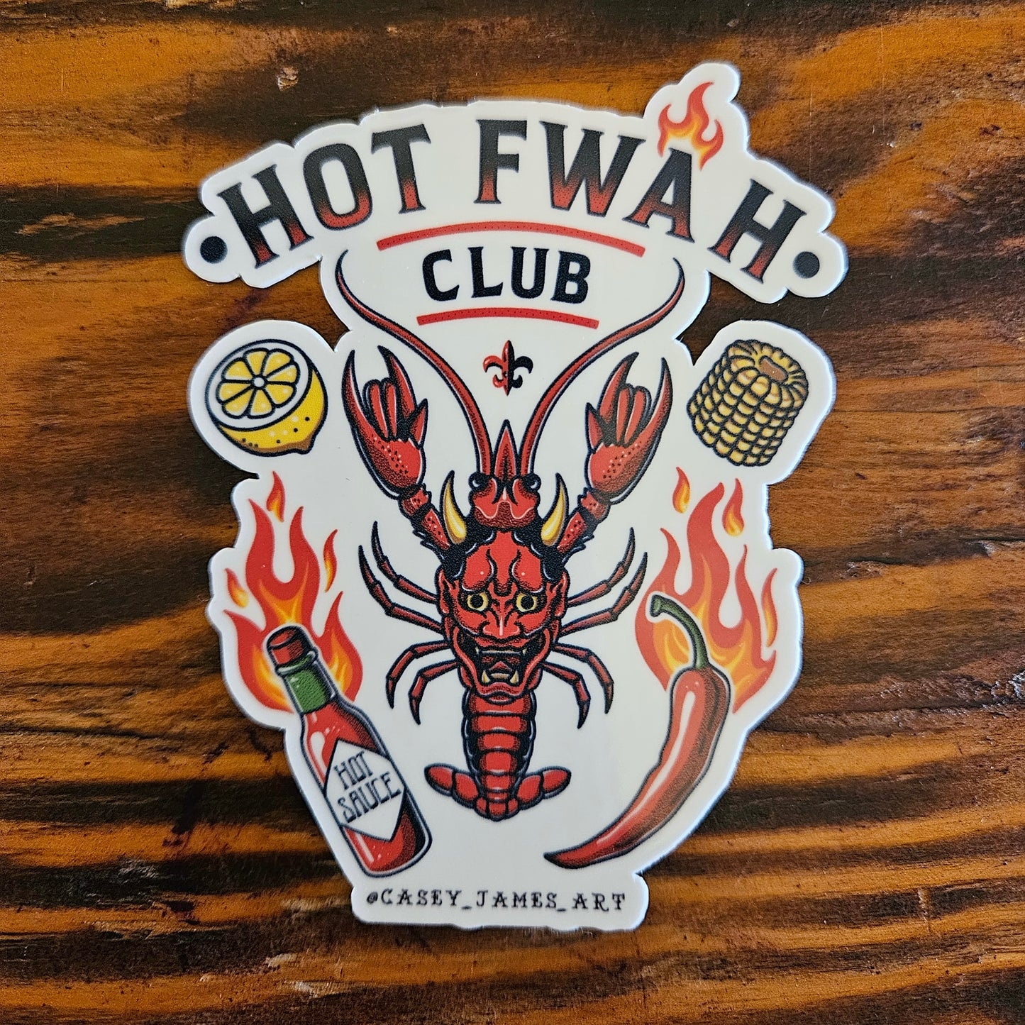 Hot Fwah Club Sticker